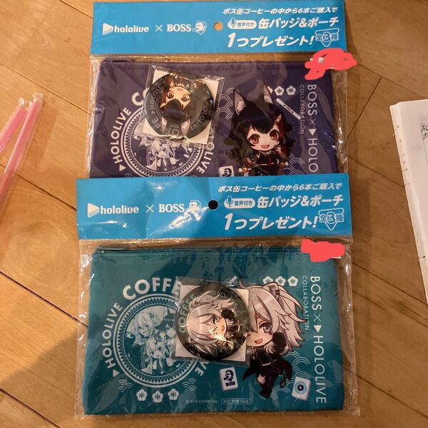 ホロライブ 缶バッジ&ポーチ