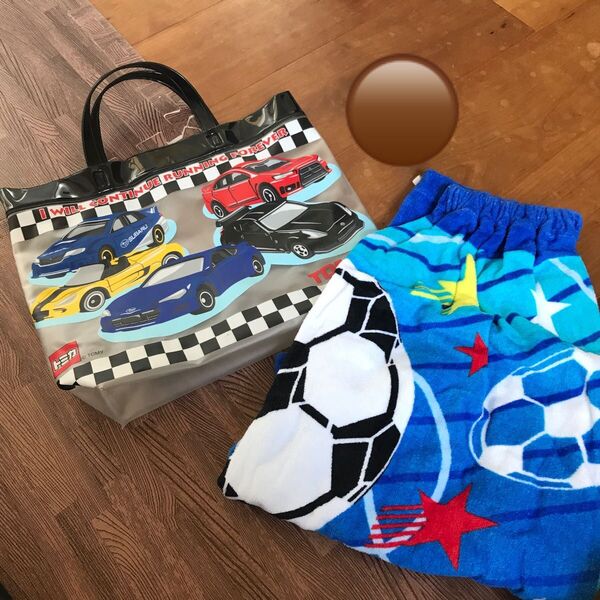 トミカ プールバッグ 巻きタオル セット