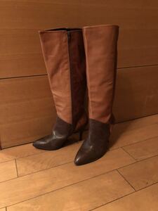  switch patchwork manner long boots 39 Brown Spain made 