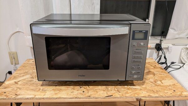 ハイアール Haier ヘルツフリー 電子レンジ JM-XP2FH18G 2020製 アーバンカフェシリーズ Urban cafe