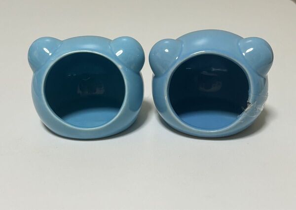 ハムスター 小動物 ハウス 陶器 水色