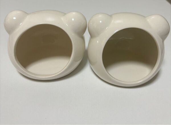 ハムスター 小動物 ハウス 陶器 白