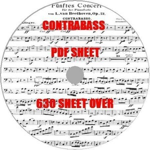  contrabass PDF musical score compilation 630. material . surface stringed instruments double bass musical performance . clarinet flute double bass case sax ensemble 