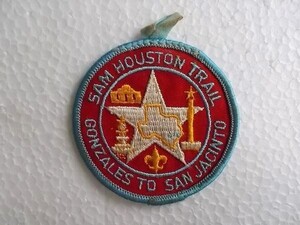 70s ボーイスカウト SAM HOUSTON TRAIL スカウト章 アメリカ 刺繍 ワッペン パッチ /ガールスカウト カスタム ジャンボリー 海外②117