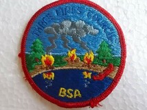 ボーイスカウト THREE FIRES COUNCIL BSA スカウト章 アメリカ 刺繍 ワッペン /焚火キャンプ火事ガールスカウト ジャンボリー 海外 168_画像3