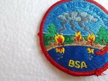 ボーイスカウト THREE FIRES COUNCIL BSA スカウト章 アメリカ 刺繍 ワッペン /焚火キャンプ火事ガールスカウト ジャンボリー 海外 168_画像4