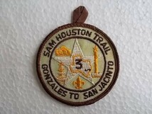 70s ボーイスカウト SAM HOUSTON TRAIL スカウト章 アメリカ 刺繍 ワッペン パッチ /ガールスカウト カスタム ジャンボリー 海外117_画像1