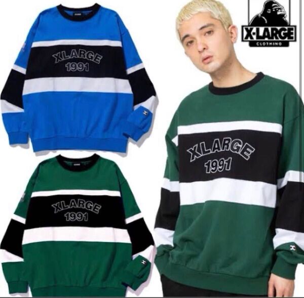 エクストララージ XLARGE スウェット トレーナー グリーン