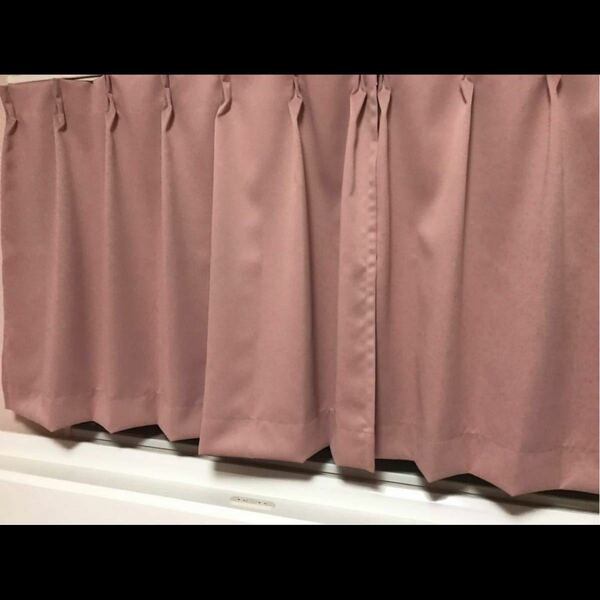 aiika レースカーテン 遮光1級カーテン 4枚セット ピンク
