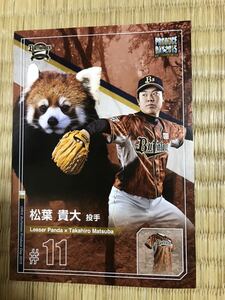 2015 オリックスバファローズ 選手会プロデュースデー アニマル柄ポストカード 松葉貴大