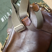 WILDSWANS ワイルドスワンズ COLLIER コリアー 皮革 ボディ body バッグ bag ミネルバ ボックス Minerva box グリージオ leather レザー 鞄_画像6