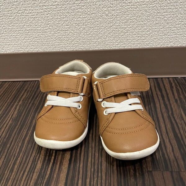 ベビー靴 BOBSON NY 14cm ベビースニーカー 茶色 スニーカー