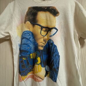 貴重:エルビス・コステロ、1989年、ビンテージTシャツく