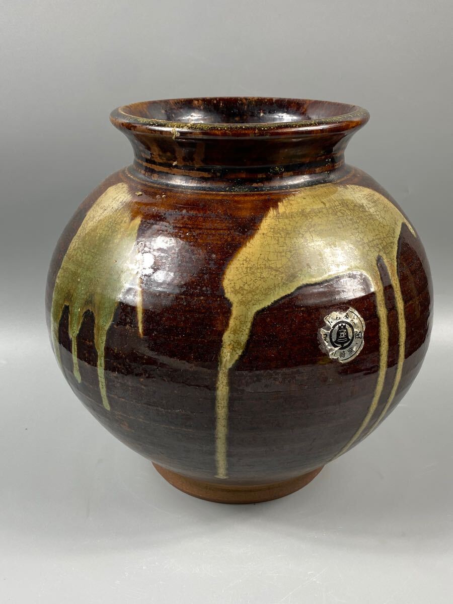 花器 花瓶 壺 花入 骨董 陶器 古美術 小石原焼 工芸品 希少 小鹿田焼 Yahoo!オークション -「小石原焼 壺」(アンティーク