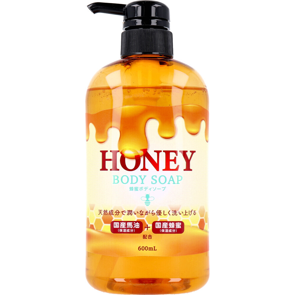 【まとめ買う】HONEY 蜂蜜ボディソープ 600mL×6個セット