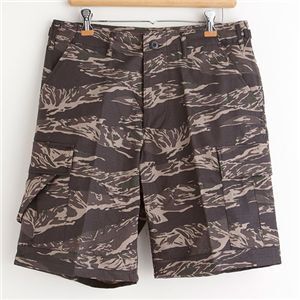【新品】米軍 BDU カーゴ ショートパンツ XL ブラックタイガー リップストップ アメリカ軍 US軍 ミリタリーパンツ 軍モノ 迷彩服 ショーツ