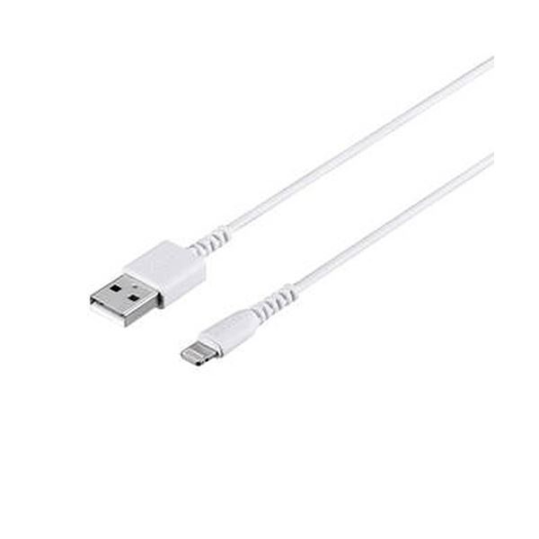 【新品】(まとめ) バッファローLightningケーブル 0.5m ホワイト BSMPCL105WH 1本 〔×3セット〕