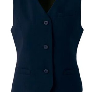 【新品】UNI SERIES_7号_ベスト(10:ネイビー)UF2507/ALPHA PIER/アルファピア/かわいい会社事務服/おしゃれOL制服
