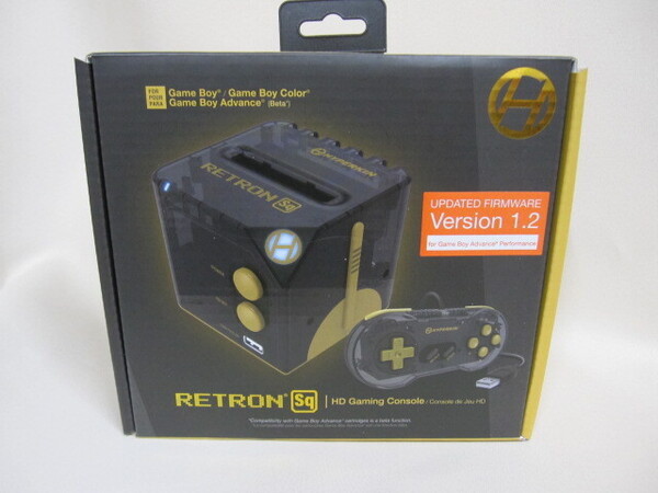 送料無料 GB互換機 RETRON SQ★RetroN Sq HD Gaming Console ブラック・ゴールド