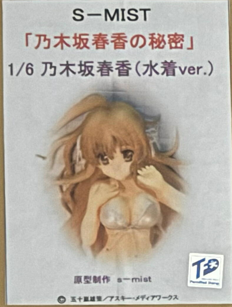 【未開封品】S-MIST 乃木坂春香の秘密 水着ver 1/6 ガレージキット