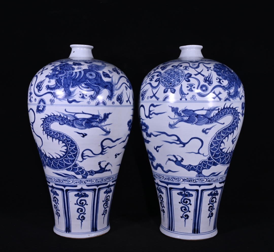 中国骨董 元 青花龍紋梅瓶 古染付 旧家コレクション うぶ出し 唐物(N-17) Yahoo!オークション -「梅瓶∬∬」(元) (中国、朝鮮半島)の落札
