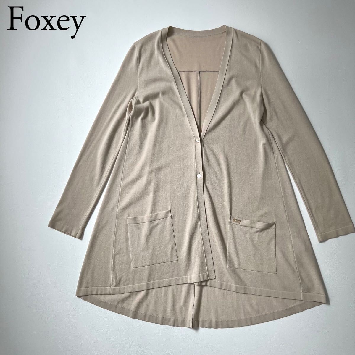 Yahoo!オークション -「foxey ロング カーディガン」(フォクシー