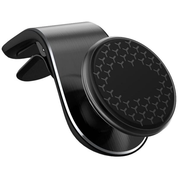 スマホホルダー ホルダー エアコン吹出口 マグネット 角度調整可 クリップ式 黒 2個売