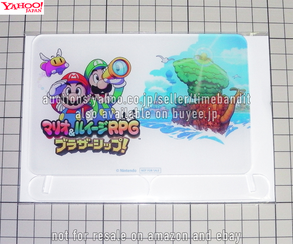 BookOff Japan Pre-Order Bonus Acrylic Board Mario & Luigi Brothership マリオ&ルイージRPG ブラザーシップ! アクリルボード Nintendo