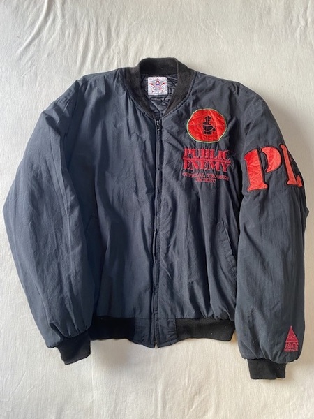 1980年代 ビンテージ PUBLIC ENEMY オフィシャル トルーパーツアージャケット 超貴重 蔵出し