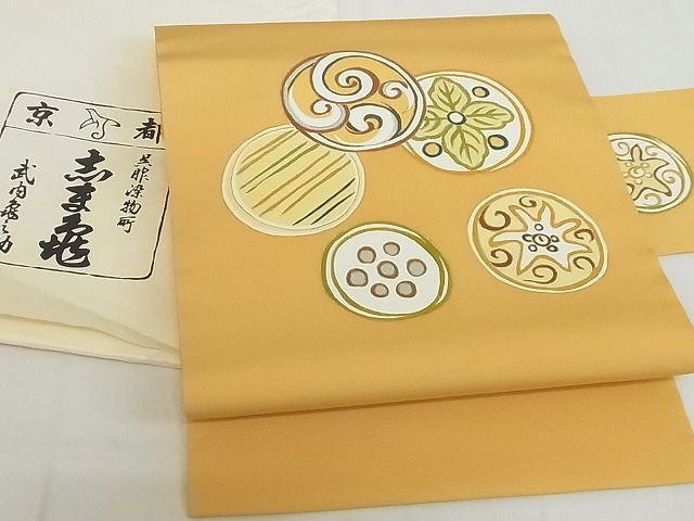 楽天市場】平和屋1□希少 夏物 銀座 志ま亀 九寸名古屋帯 絽塩瀬