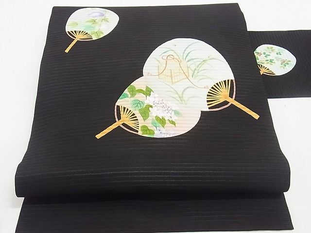 楽天市場】夏帯！手織り 絽綴れ帯 刺繍八寸名古屋帯 朝顔 薄
