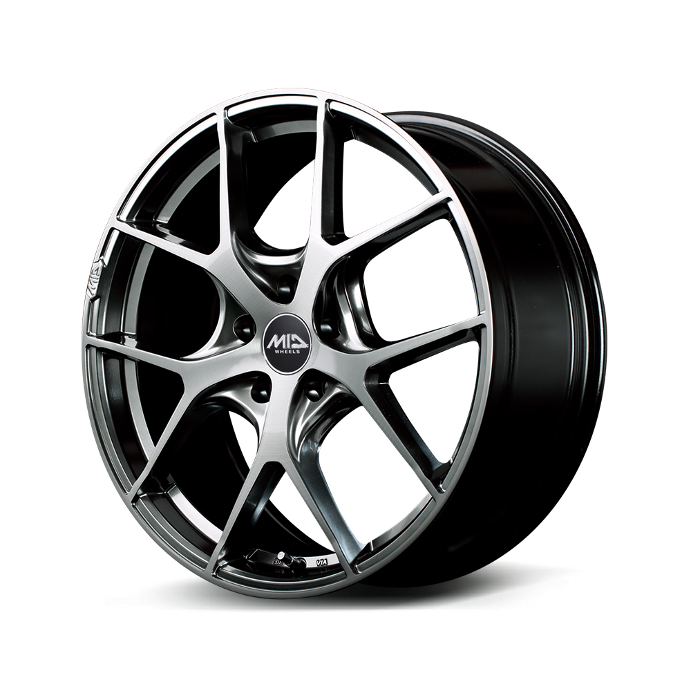 アルミホイール 【17×7.0J 5-114.3 INSET48 ハイパーメタルコート/ブラッシュドフィニッシュ】 マルカ エクスクルーシブ 025F 4本 アルミホイール 【17×7.0J 5-114.3 INSET48 ハイパーメタルコート/ブラッシュドフィニッシュ】 マルカ エクスクルーシブ 025F 4本