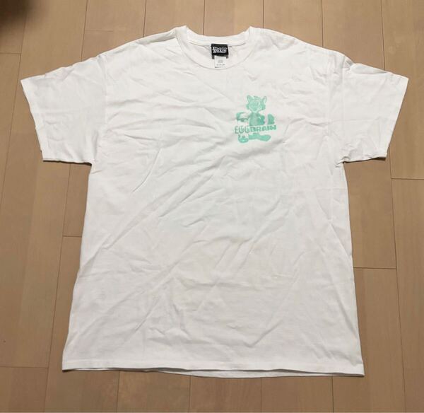 EGG BRAIN エッグブレイン バンドTシャツ 半袖Tシャツ 白 XLサイズ