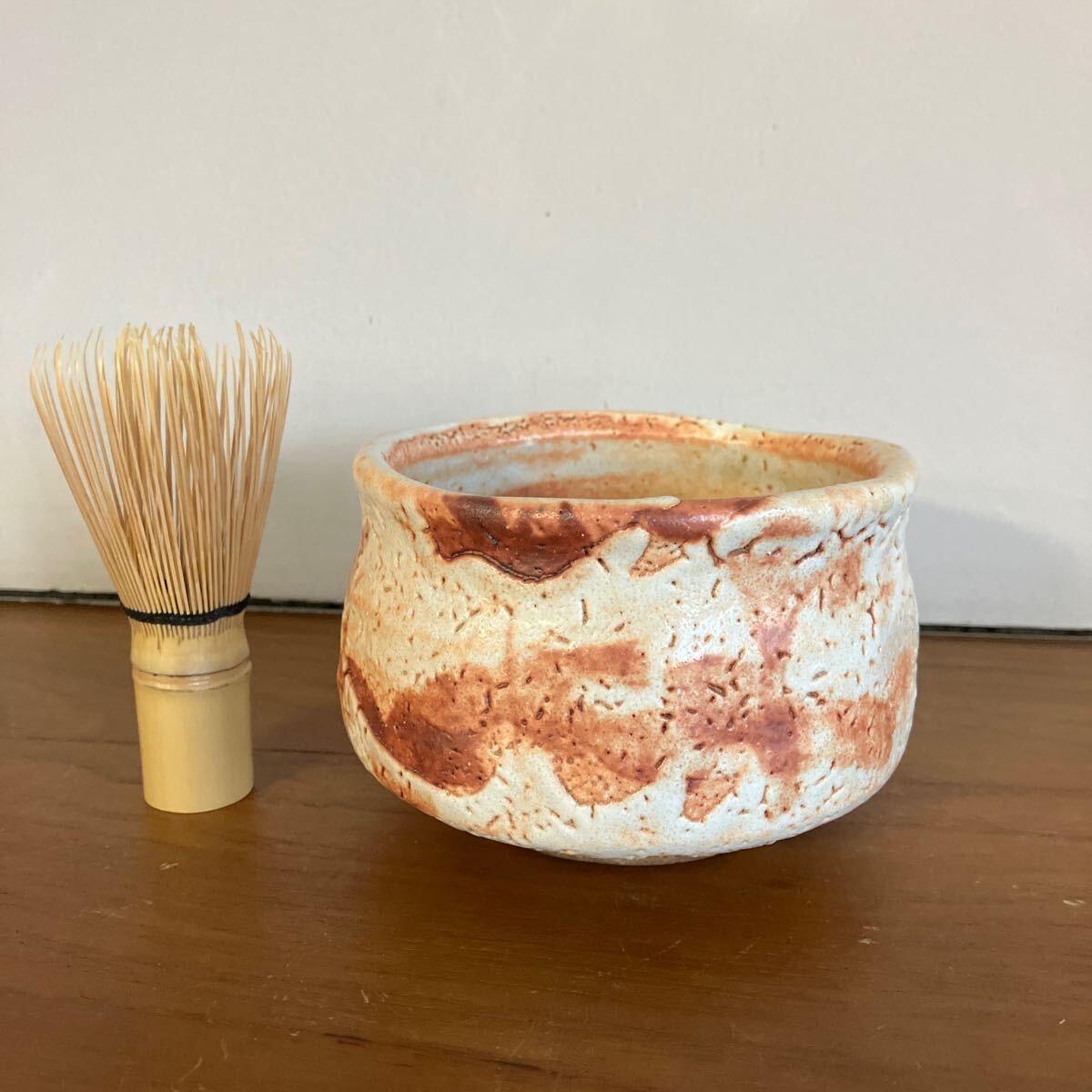 加藤唐九郎　一無斎（一ム斎）作　古志戸窯　志野茶碗　清水公照極め箱　FR7282