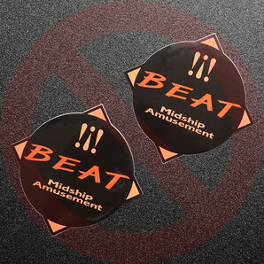 ホンダ ビート PP1 フェンダーエンブレム ステッカー “ ビートロゴ BK ” 左右セット(2枚) BEAT MASTER HONDA BEAT 新品 | 送料無料