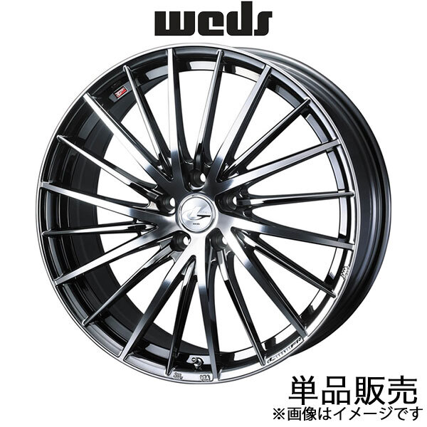 レオニスFR スカイライン V37 18インチ アルミホイール 1本 ブラックメタルコート/ミラーカット 0041686 WEDS LEONIS FR