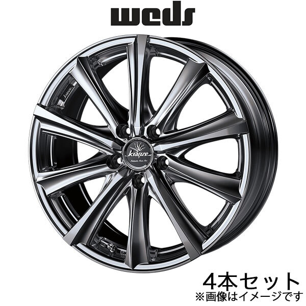 クレンツェ マリシーブ309エボ RVR GA4W 19インチ アルミホイール 4本 スーパーブラックコート/ポリッシュ 0040743 WEDS Kranze Maricive