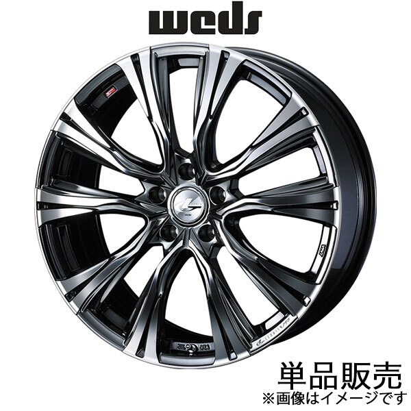 レオニスVR RVR GA4W 18インチ アルミホイール 1本 ブラックメタルコート/ミラーカット 0041269 WEDS LEONIS VR