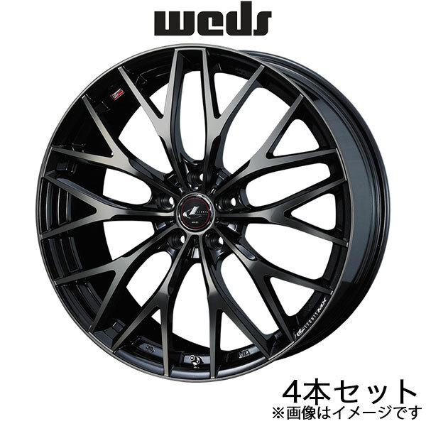 レオニスMX フォレスター SK系 18インチ アルミホイール 4本 パールブラック ミラーカット/チタントップ 0037435 WEDS LEONIS MX
