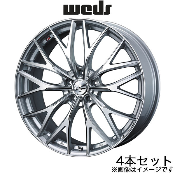 レオニスMX デリカD:5 CV5W 19インチ アルミホイール 4本 ハイパーシルバーIII/SCマシニング 0037446 WEDS LEONIS MX