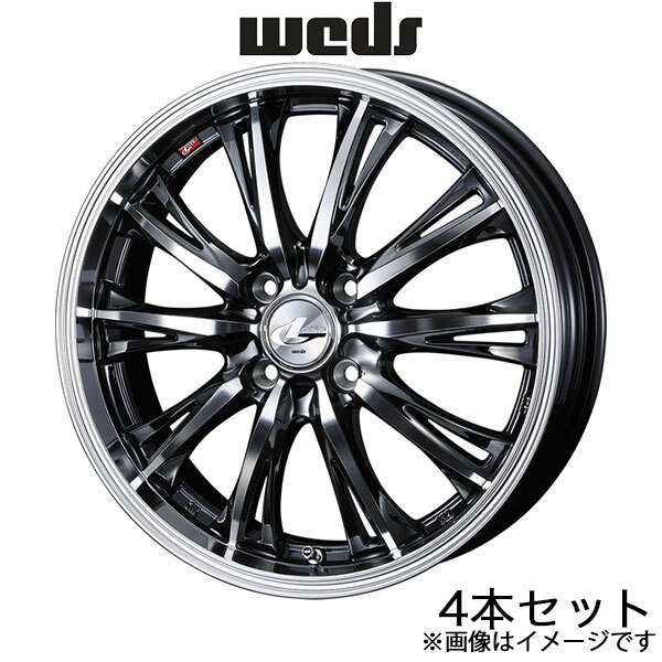 レオニスRT ブーン M600系 15インチ アルミホイール 4本 ブラックメタルコート/ミラーカット 0041161 WEDS LEONIS RT