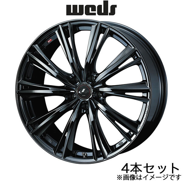 レオニスWX WRX STI VAB 19インチ アルミホイール 4本 ブラックメタルコート1 0039272 WEDS LEONIS WX