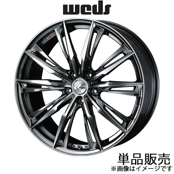 レオニスGX アコード CV3 18インチ アルミホイール 1本 ブラックメタルコート/ミラーカット 0039380 WEDS LEONIS GX