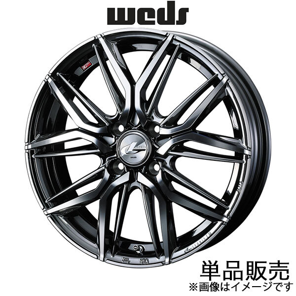 レオニスLM ピクシススペース L570系 16インチ アルミホイール 1本 ブラックメタルコート/ミラーカット 0040787 WEDS LEONIS LM