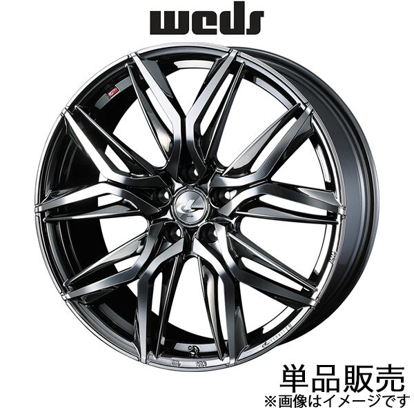 レオニスLM マークX 130系 18インチ アルミホイール 1本 ブラックメタルコート/ミラーカット 0040830 WEDS LEONIS LM