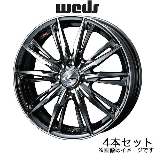 レオニスGX グレイス GM4/GM5/GM6/GM9 16インチ アルミホイール 4本 ブラックメタルコート/ミラーカット 0039345 WEDS LEONIS GX