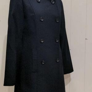 I’hiver リヴェール カシミヤ100% ダブル ノーカラーコート ブラック