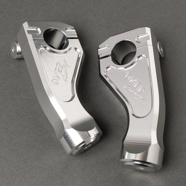 OVER Racing ハンドルライザー Rebel250/Rebel500/Rebel1100DCT シルバー ,レブル250 レブル500 ハンドルクランプ ハンドルポスト