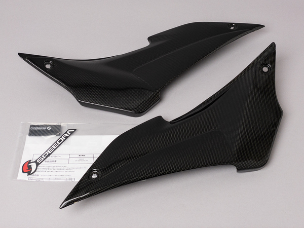 SPEEDRA YZF-R25/R3 2015-2018 ドライカーボン タンクサイドカバー 平織り艶あり 左右セット ,SSK