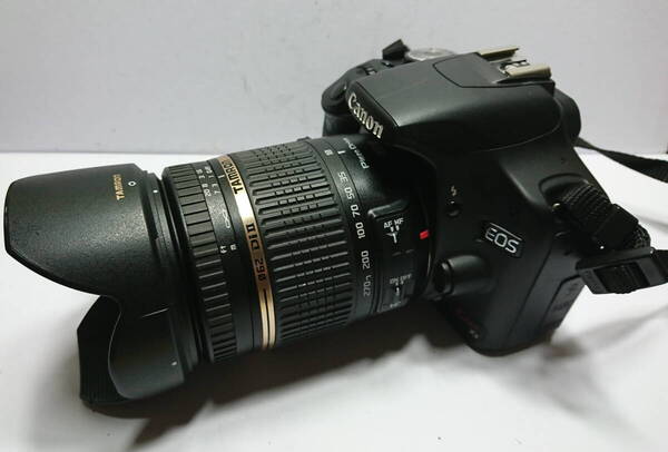 ザ・35000円キャノン EOS Kiss3 タムロン18-270mm バッテリーLP-E5 充電器LC-E5